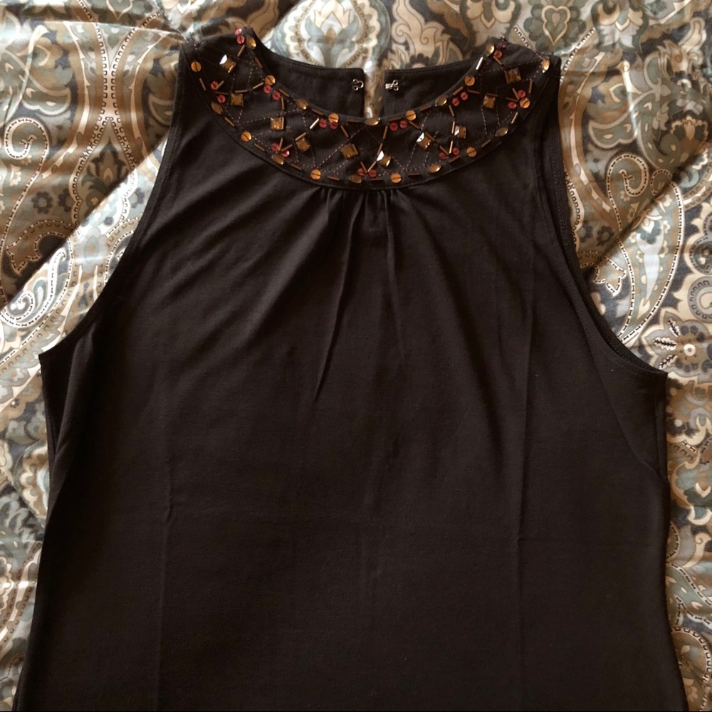 Brown sleeveless top